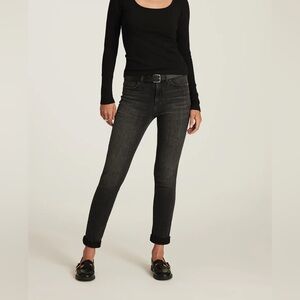 Mavi Charcoal Kathleen Slim Boyfriend Jeans Denim Size 27/28